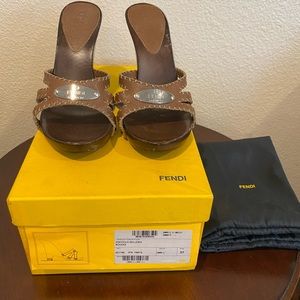 Vintage Fendi summer wedge.